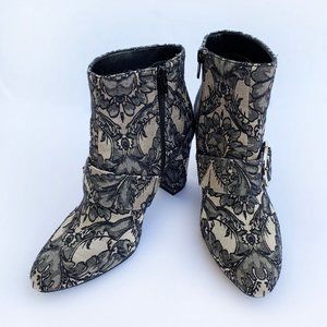 Anne Klein | Novo Block Heel Ankle Booties | Black